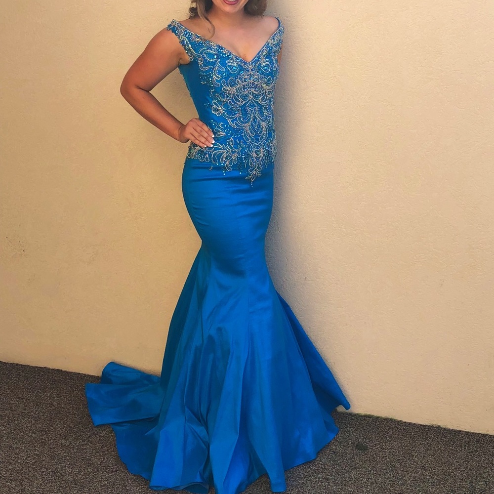 Mac Duggal pageant gown